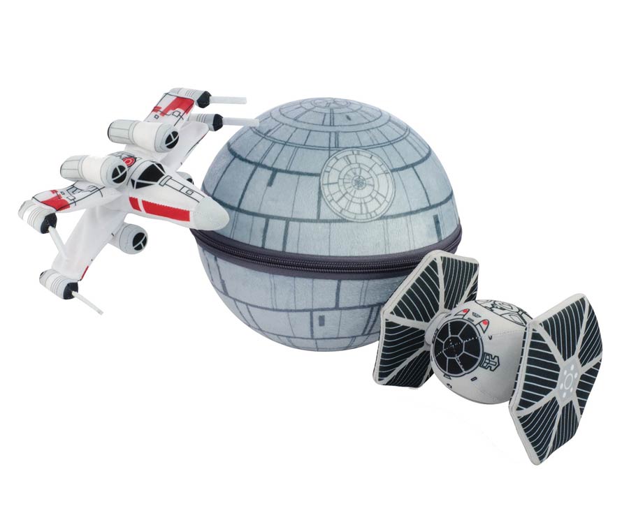 Star Wars Death Star & Fighter Plush Scenez 3-Piece Set