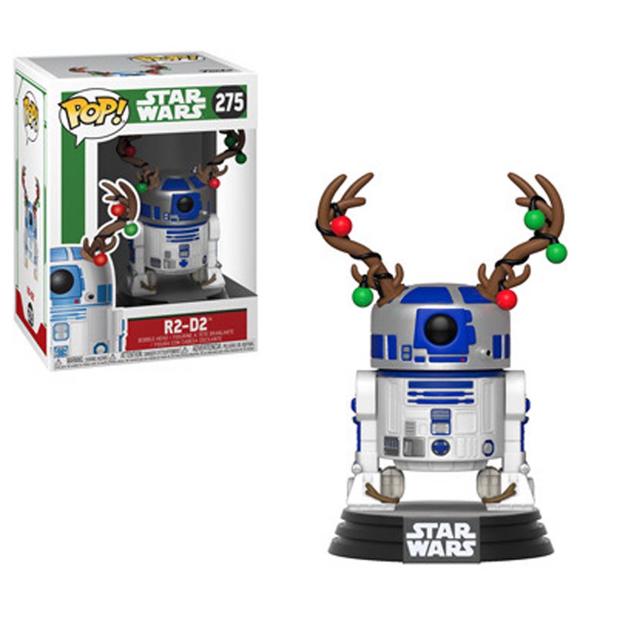 POP Star Wars 275 Holiday R2-D2 With Antlers Vinyl Bobble Head