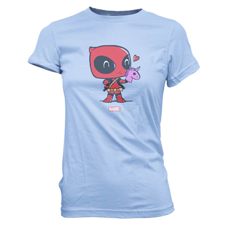 POP SuperCute Tees Marvel Deadpool Hand Puppet T-Shirt Large