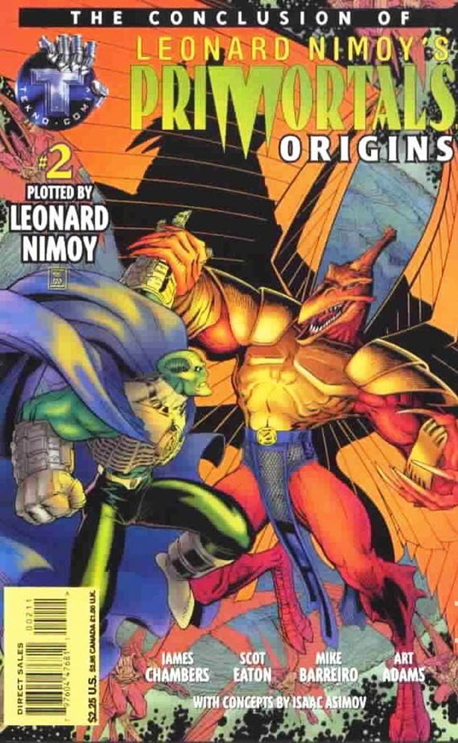 Leonard Nimoys Primortals Origins #2 Cover A Polybagged