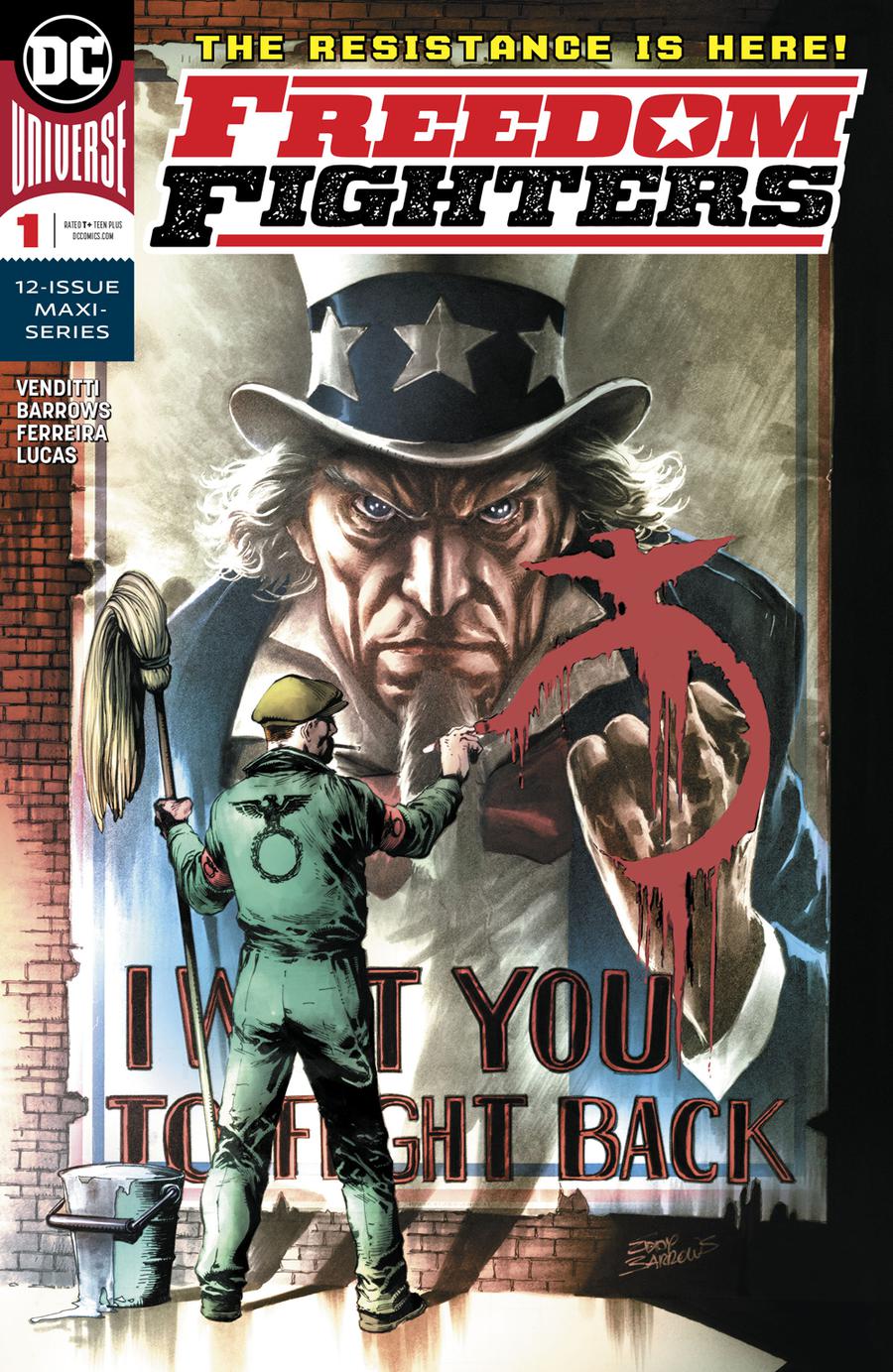 Freedom Fighters Vol 3 #1 Cover A Regular Eddy Barrows Cover