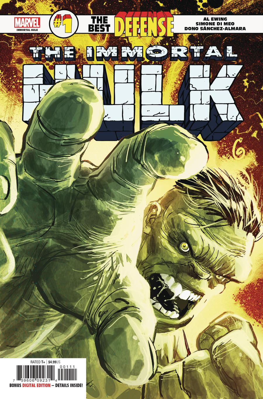 Defenders Immortal Hulk #1 Cover A 1st Ptg Regular Ron Garney Cover (Best Defense Part 1)