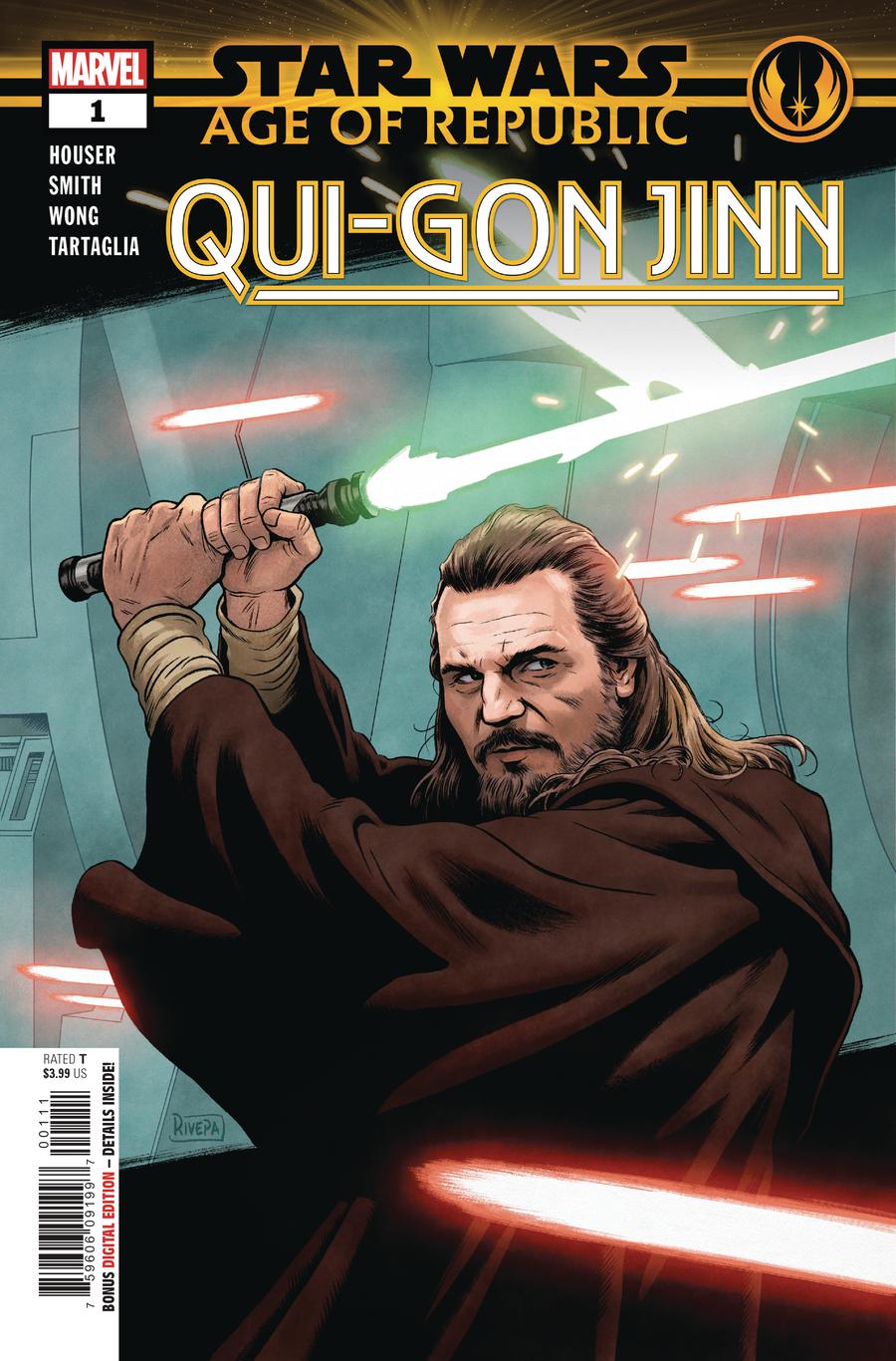Star Wars Age Of Republic Qui-Gon Jinn #1 Cover A 1st Ptg Regular Paolo Rivera Cover
