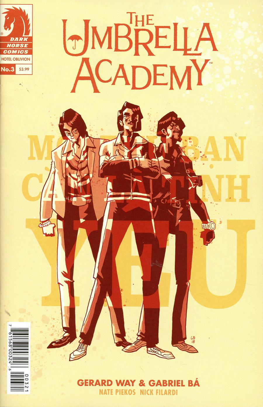 Umbrella Academy Hotel Oblivion #3 Cover B Variant Gabriel Ba Cover