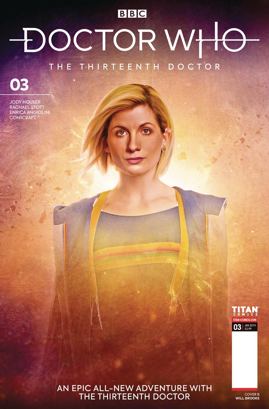 Doctor Who 13th Doctor #3 Cover B Variant Will Brooks Cover