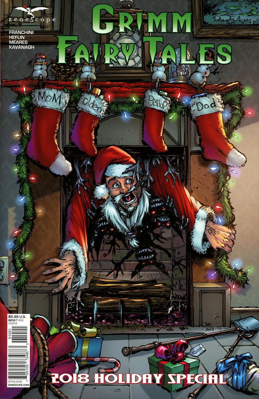 Grimm Fairy Tales 2018 Holiday Special Cover B Daniel Leister
