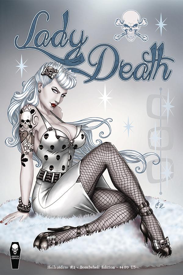 Lady Death Hellraiders #1 Cover B Variant David Harrigan Bombshell Cover