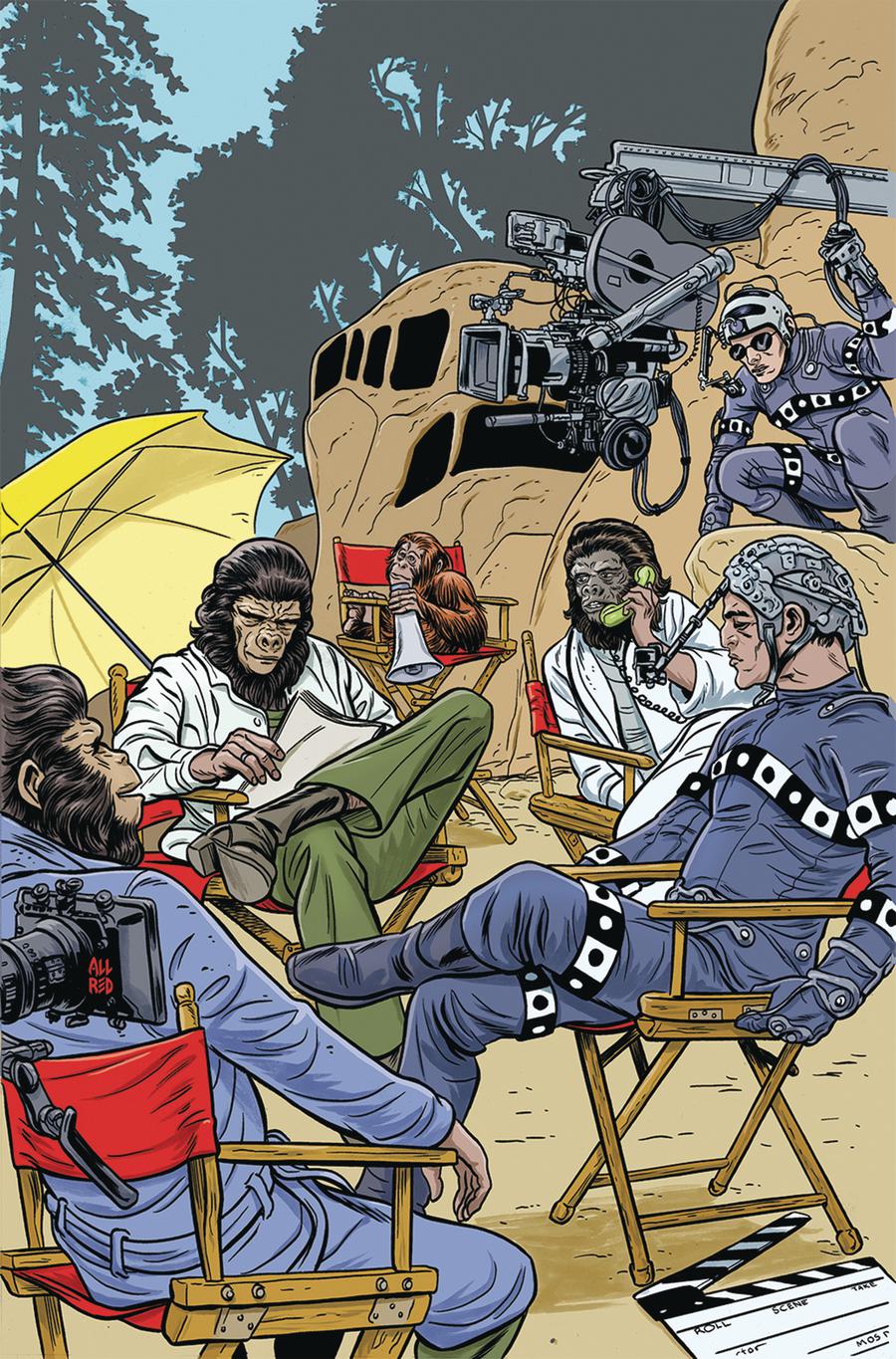 Planet Of The Apes Simian Age #1 Cover B Variant Michael Allred & Laura Allred Cover