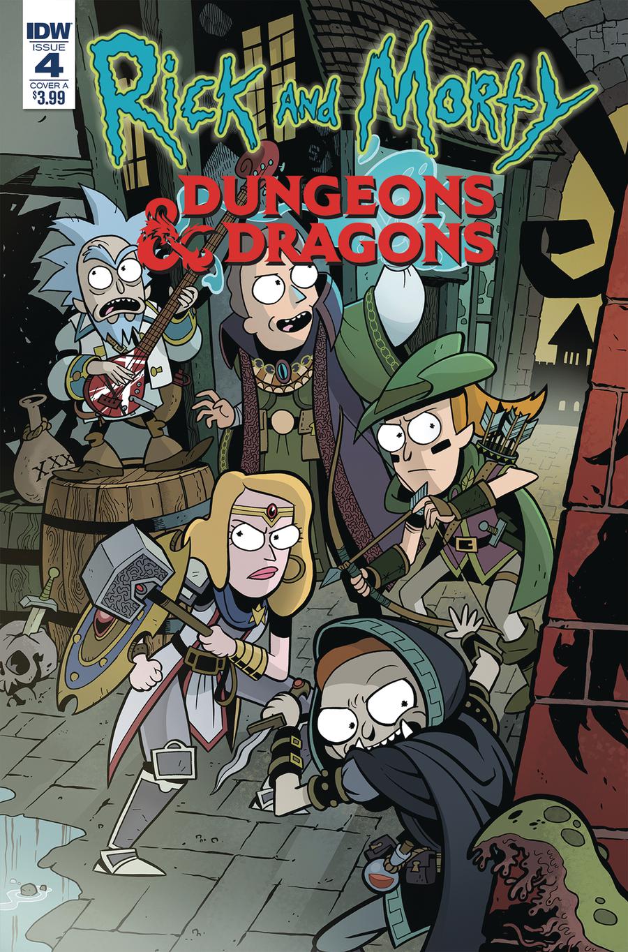 Rick And Morty vs Dungeons & Dragons #4 Cover A Regular Troy Little Cover