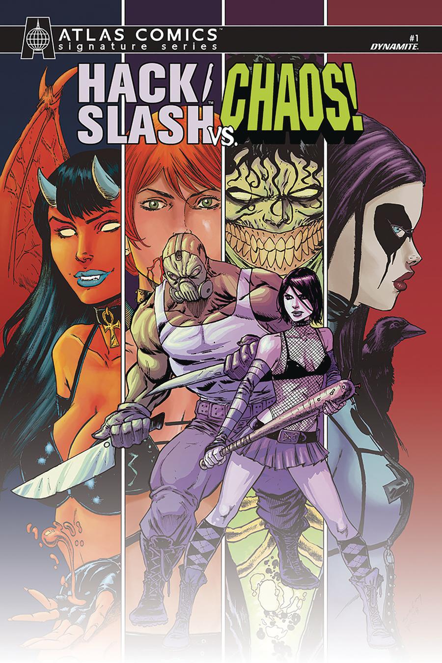 Hack Slash vs Chaos #1 Cover J Atlas Comics Signature Series Signed By Tim Seeley