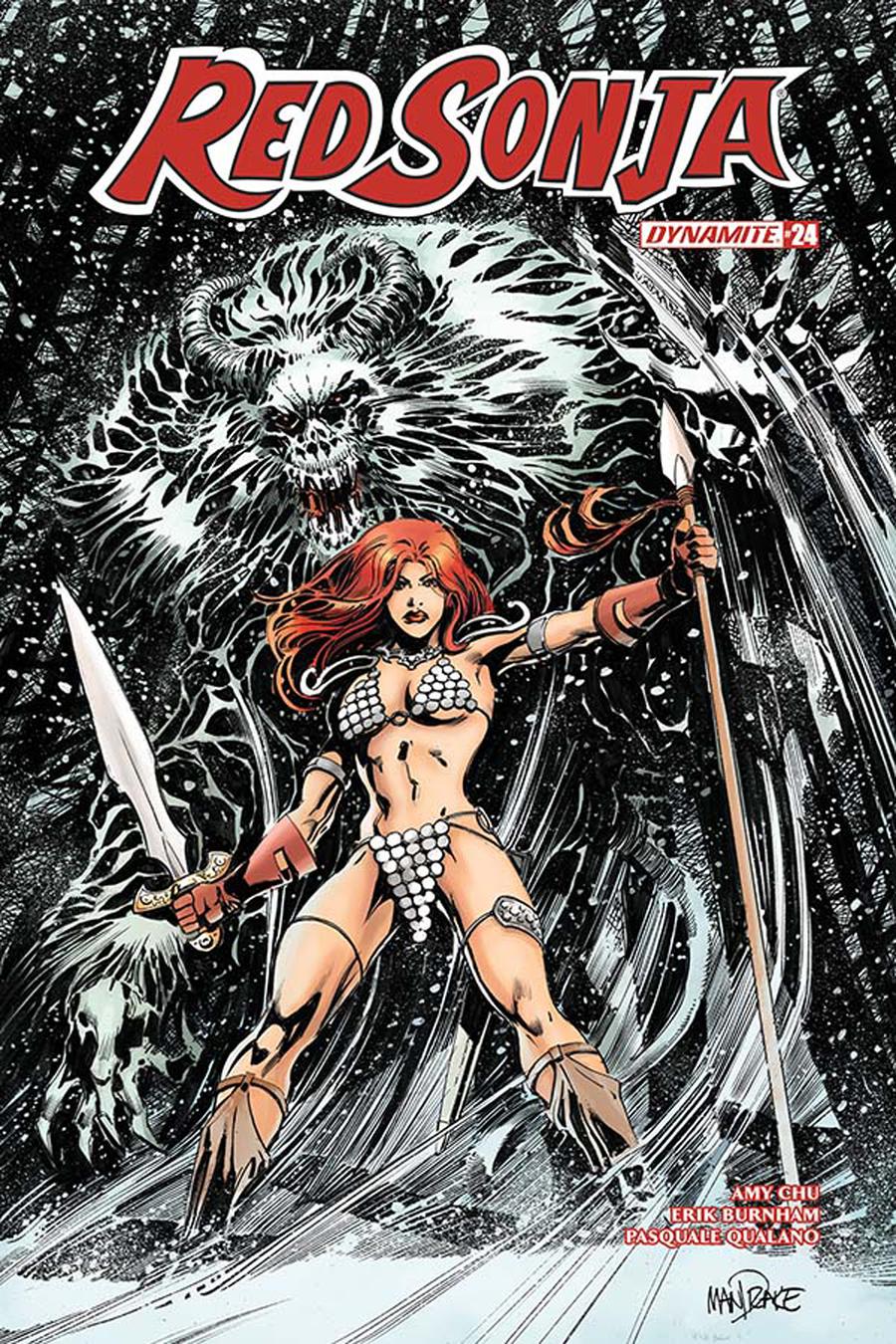 Red Sonja Vol 7 #24 Cover C Variant Tom Mandrake Cover