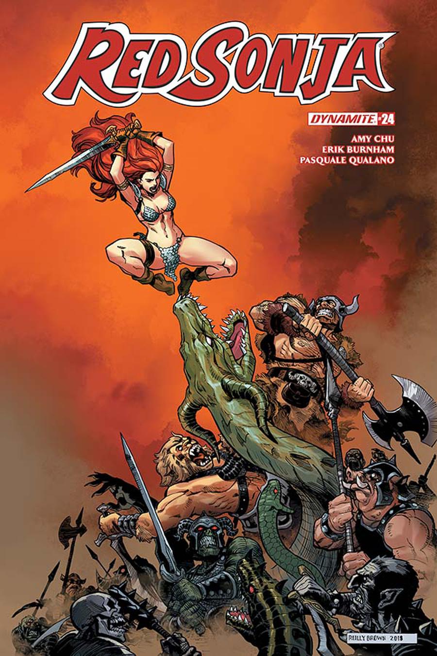 Red Sonja Vol 7 #24 Cover D Variant Reilly Brown Cover - Midtown Comics