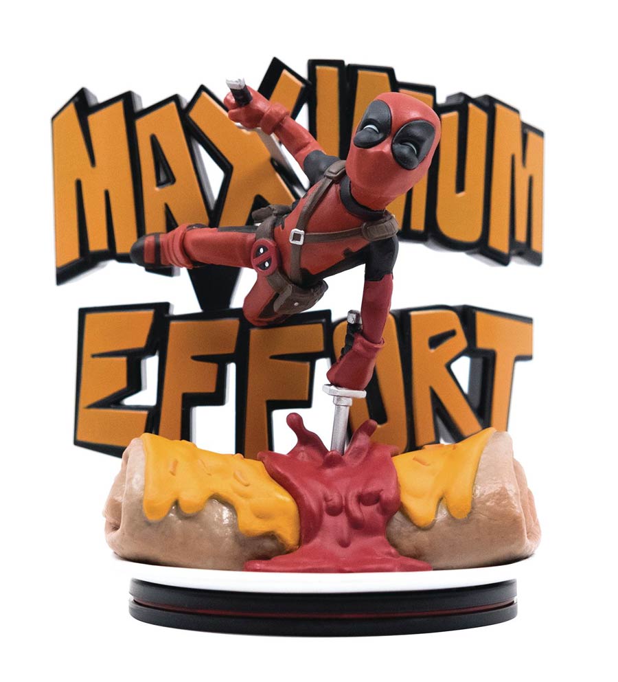 Deadpool Maximum Effort Q-Fig Max Diorama