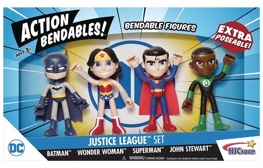 Justice League Action Bendables 4-Piece Box Set