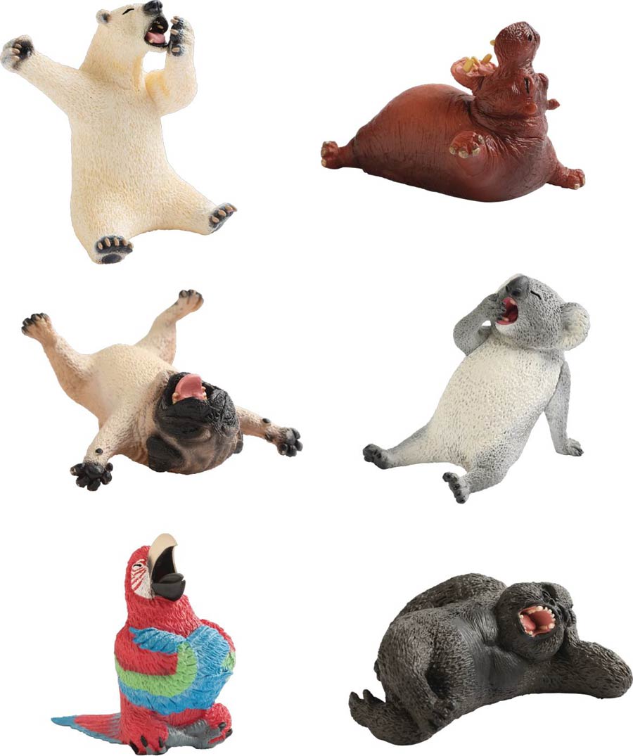 Animal Life Sleepy PVC Figure Blind Mystery Box 8-Piece Display