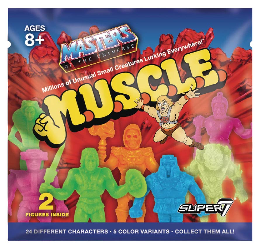 Masters Of The Universe M.U.S.C.L.E. Figure Blind Mystery Box 36-Piece Display