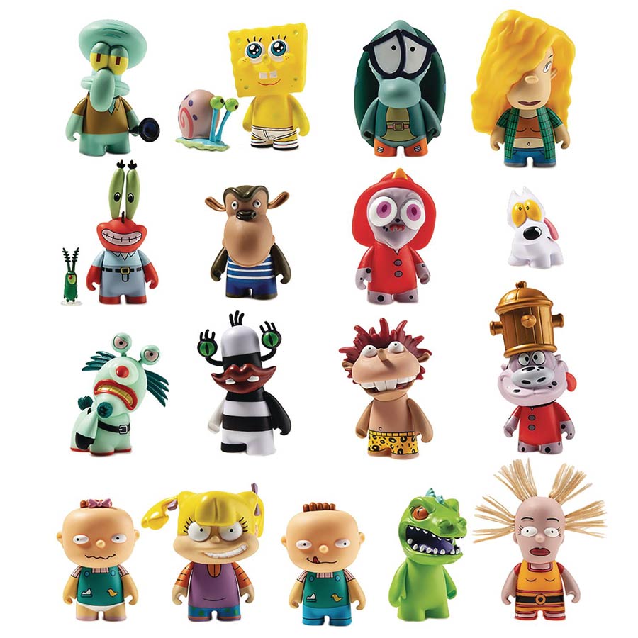 Nickelodeon 90s Mini Figure Blind Mystery Box 24-Piece Display