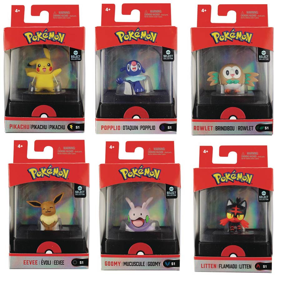 Pokemon Select 2-Inch Figure With Case Assortment Case