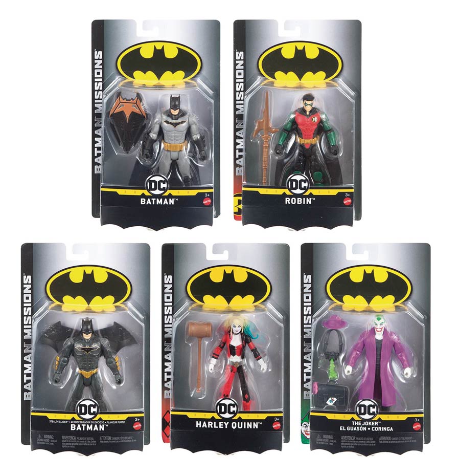 Batman Knight Missions Basic 6-Inch Action Figure Assortment Case 201801