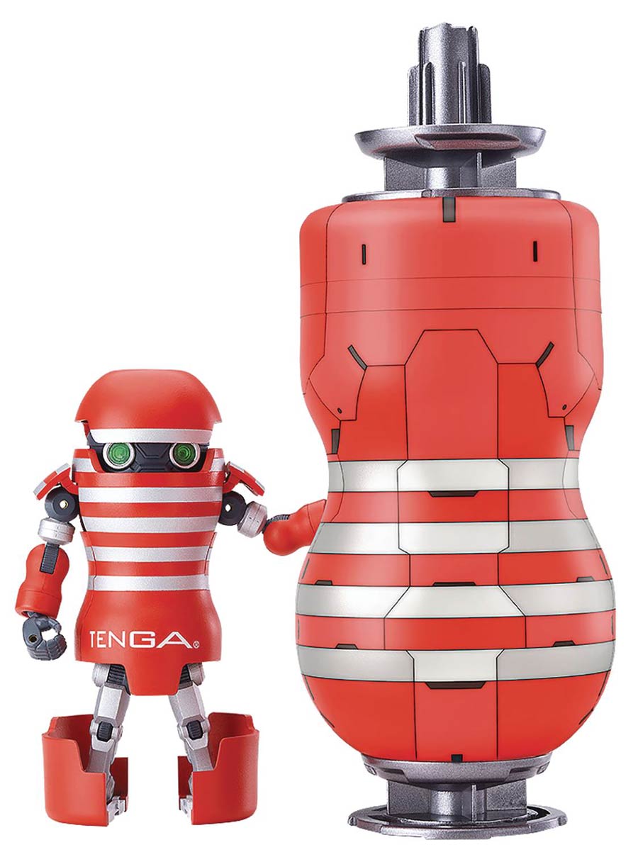 Tenga Robot Transforming Tenga Robot With Mega Tenga Beam Action Figure
