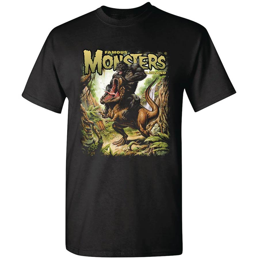 Kong vs T-Rex T-Shirt Large