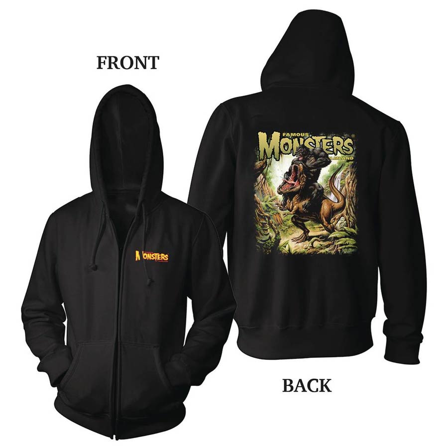 Kong vs T-Rex Hoodie Medium