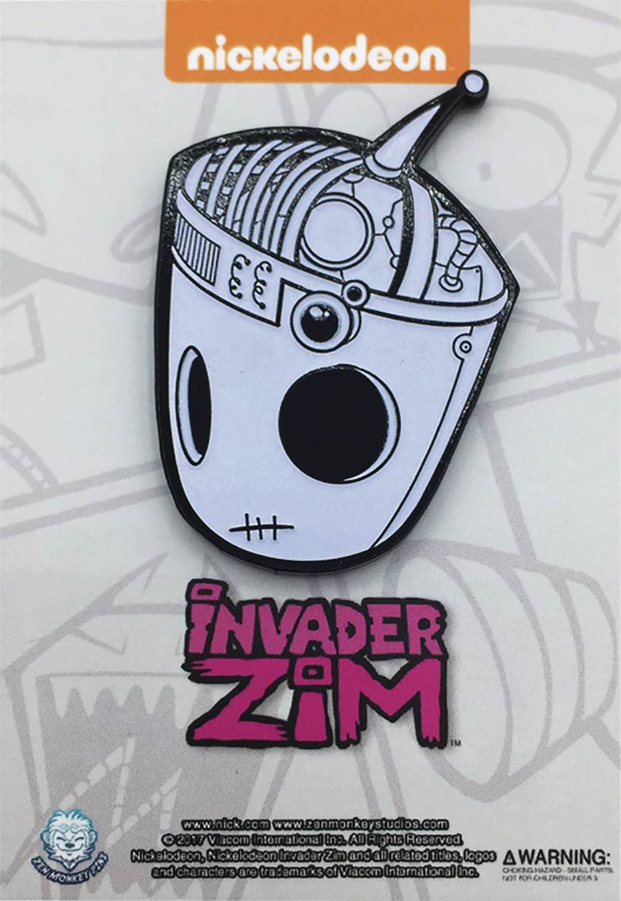 Invader Zim Glow-In-The-Dark X-Ray Pin - Gir