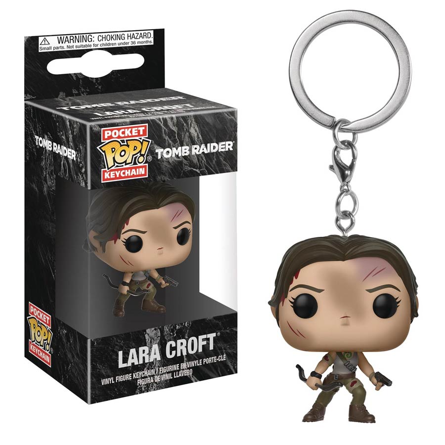 POP Tomb Raider Lara Croft Vinyl Pocket Keychain