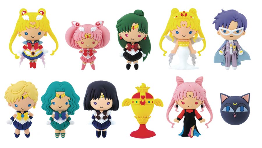Sailor Moon 3D Figural Keyring Series 2 Blind Mystery Box 24-Piece Display
