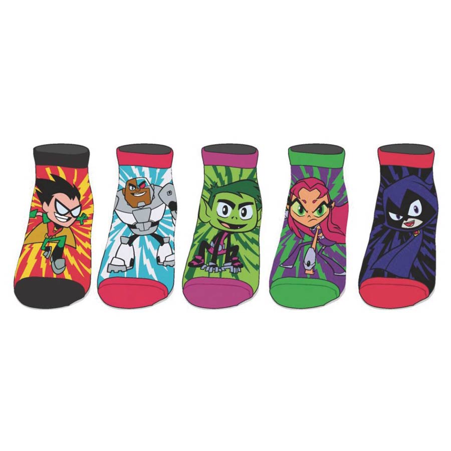 Teen Titans Go Ankle Sock 5-Piece Set