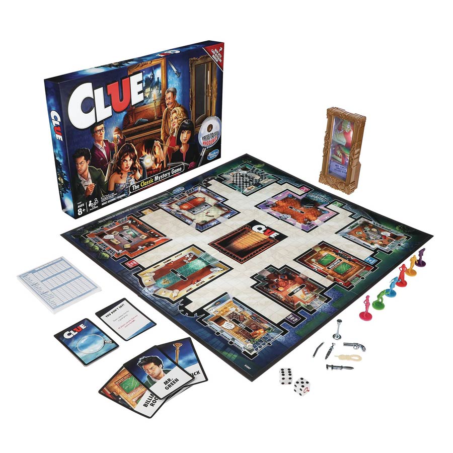 Clue Classic Mirror Reveal Game Case