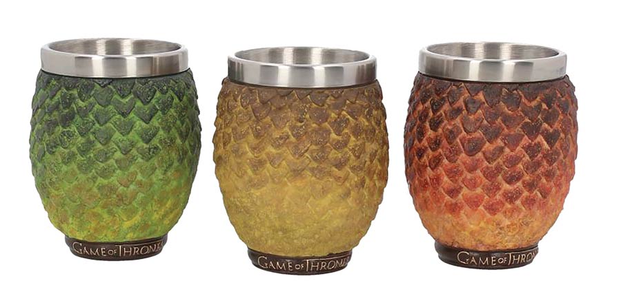 Game Of Thrones Dragon Egg Shot Glass Gift Set
