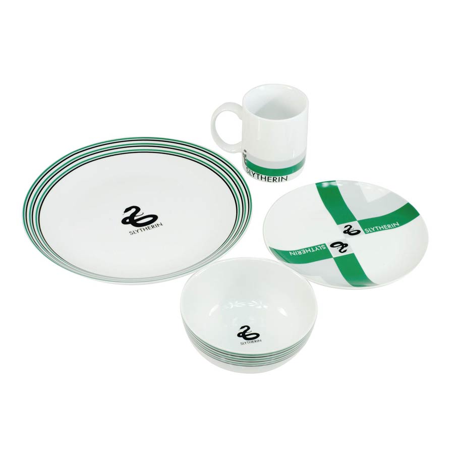 Harry Potter Ceramic Dinnerware 16-Piece Set - Slytherin