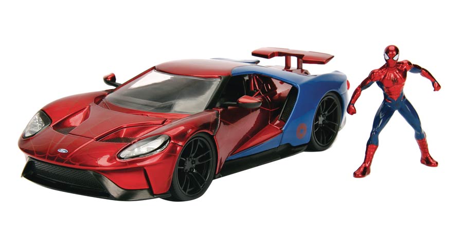Metals Marvel Spider-Man 2017 Ford GT 1/24 Scale Vehicle