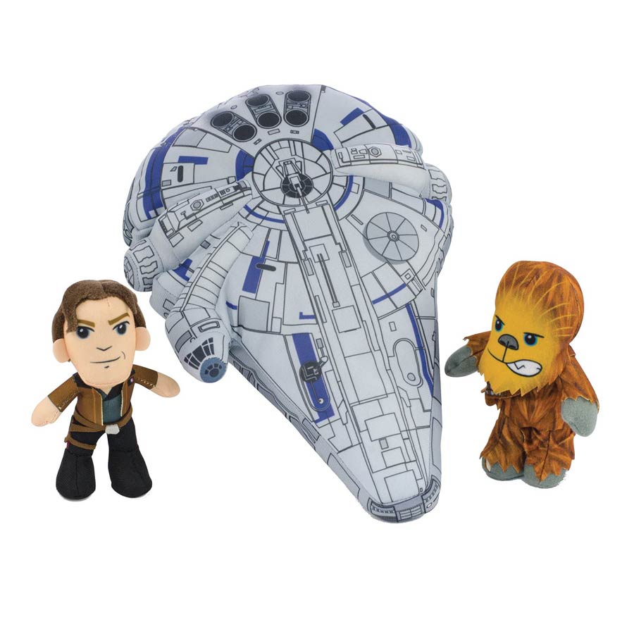 Star Wars Millennium Falcon Plush Scenez 3-Piece Set