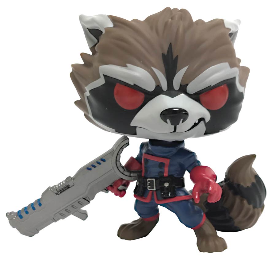 POP Marvel Guardians Of The Galaxy Comic Rocket Raccoon Classic Previews Exclusive Vinyl Bobble Head