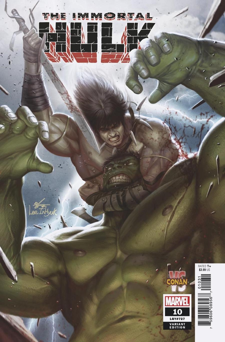 Immortal Hulk #10 Cover C Variant In-Hyuk Lee Conan vs Marvel Heroes Cover