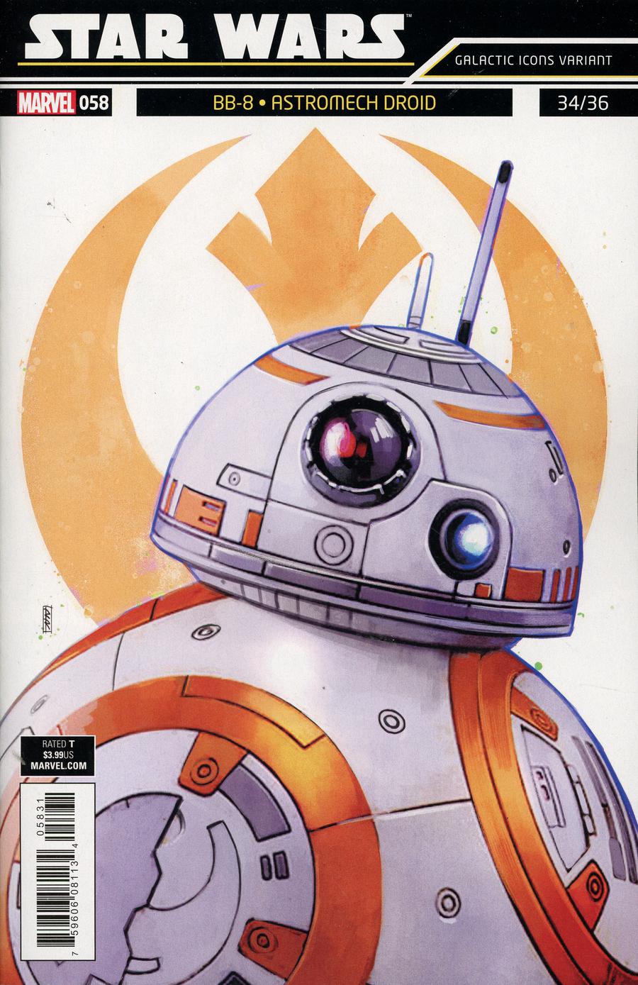 Star Wars Vol 4 #58 Cover C Variant Rod Reis Galactic Icon Cover
