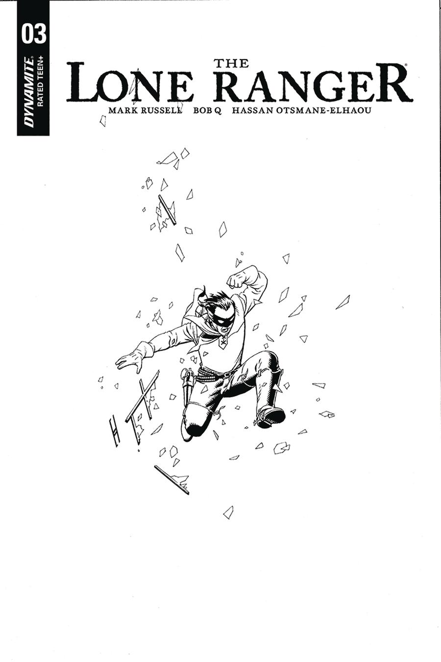 Lone Ranger Vol 6 #3 Cover B Incentive John Cassaday Black & White Cover