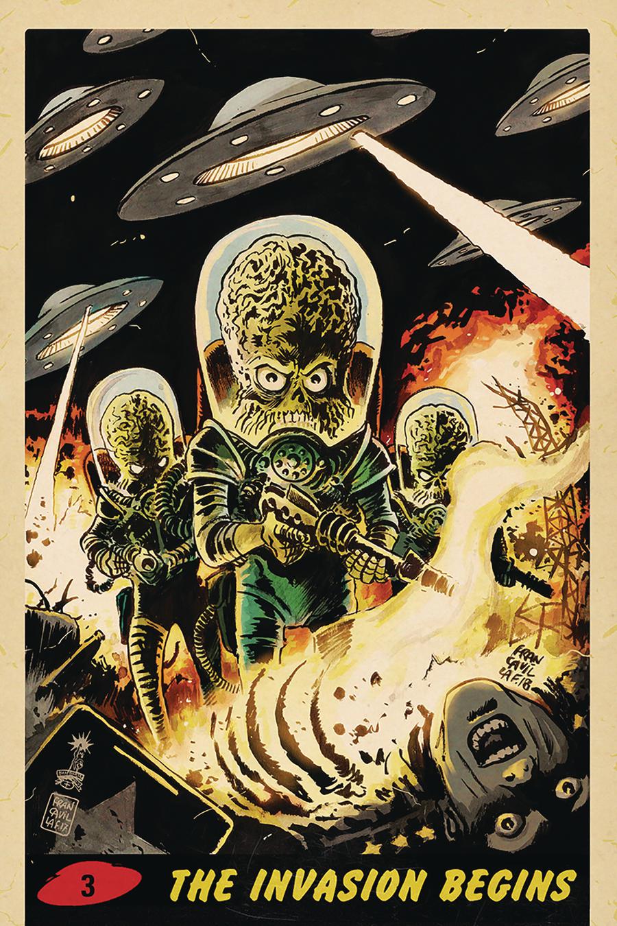 Mars Attacks Vol 4 #3 Cover F Incentive Francesco Francavilla Virgin Cover