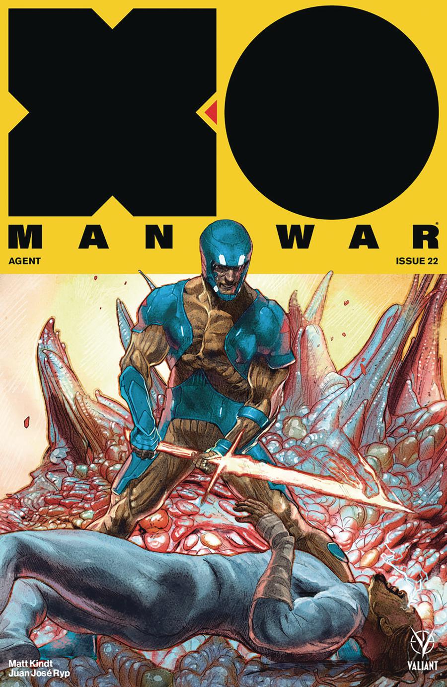 X-O Manowar Vol 4 #22 Cover E Incentive Renato Guedes Interlocking Variant Cover