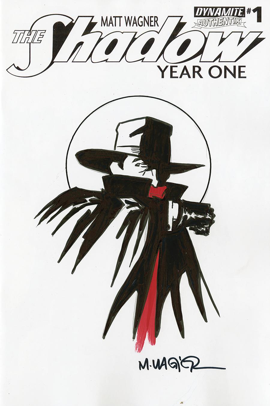 Shadow Year One #1 Cover P Remarked By Matt Wagner