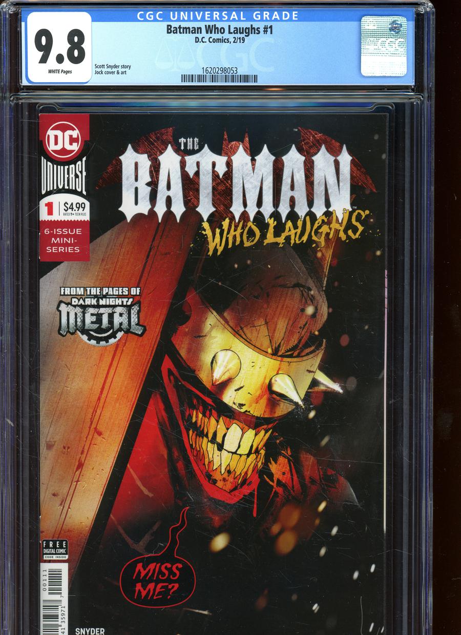Batman Who Laughs #1 Cover G DF CGC Graded