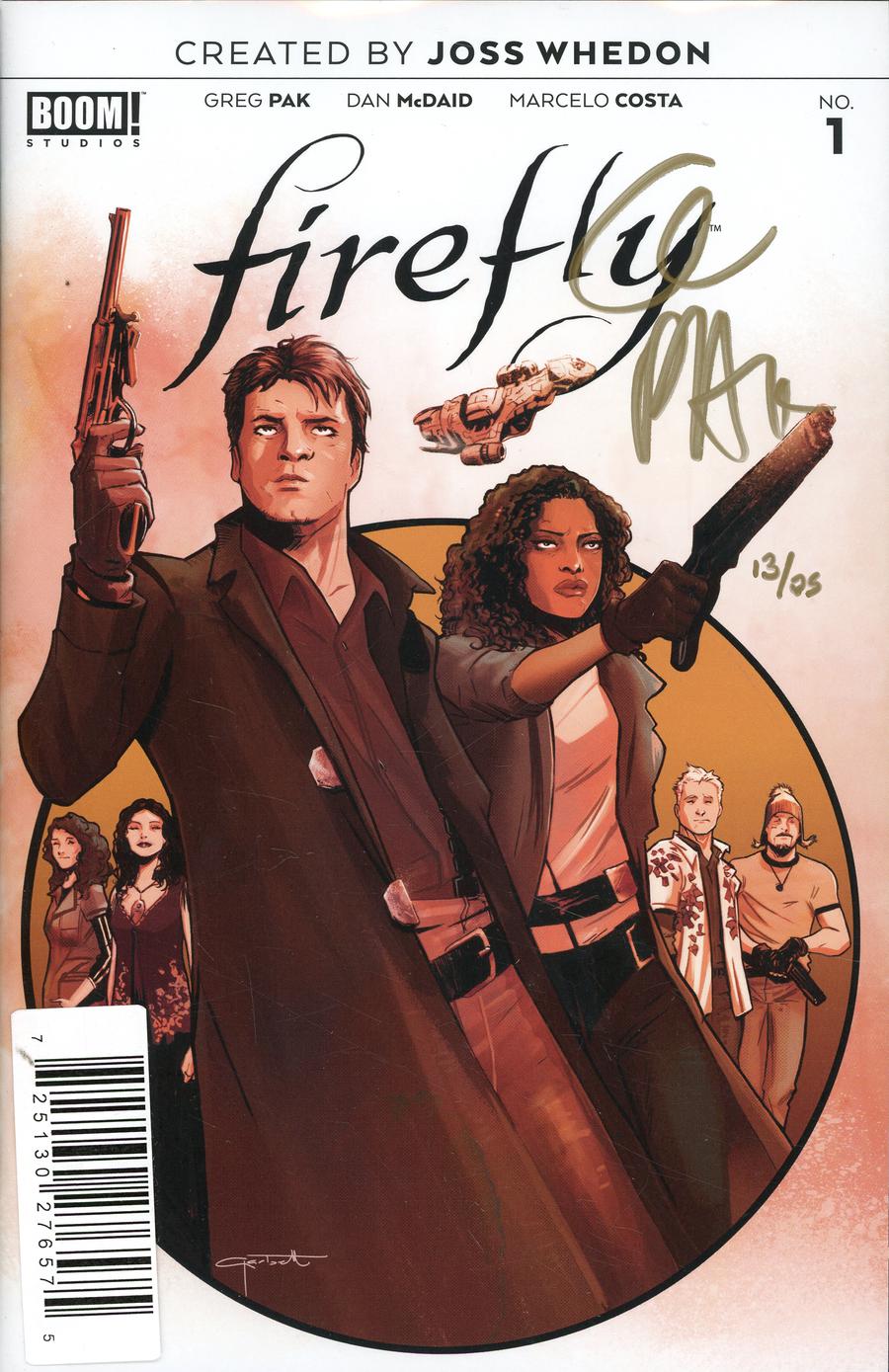 Firefly #1 Cover K DF Gold Signature Series Signed By Greg Pak