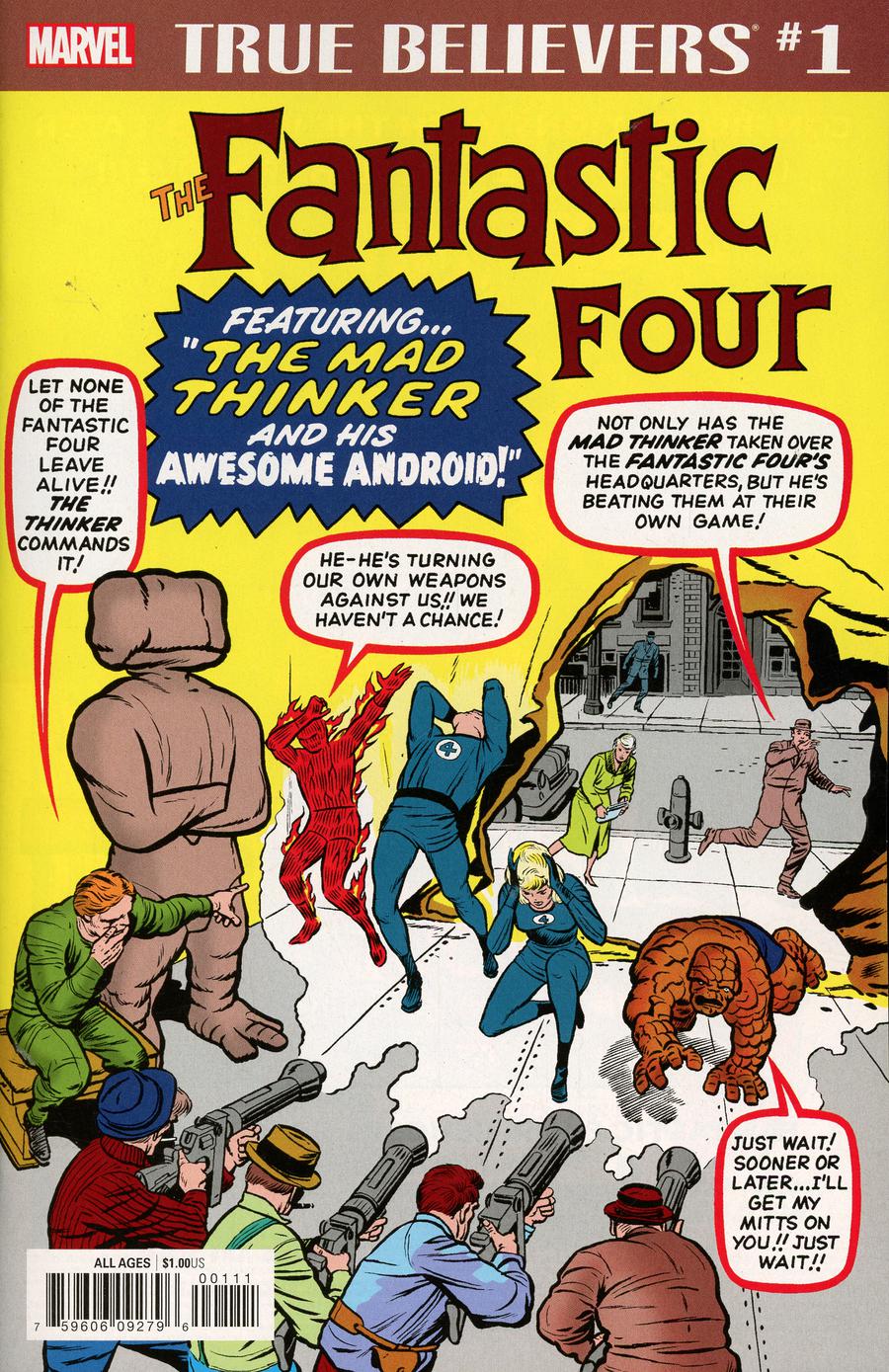 True Believers Fantastic Four Mad Thinker And Awesome Droid #1