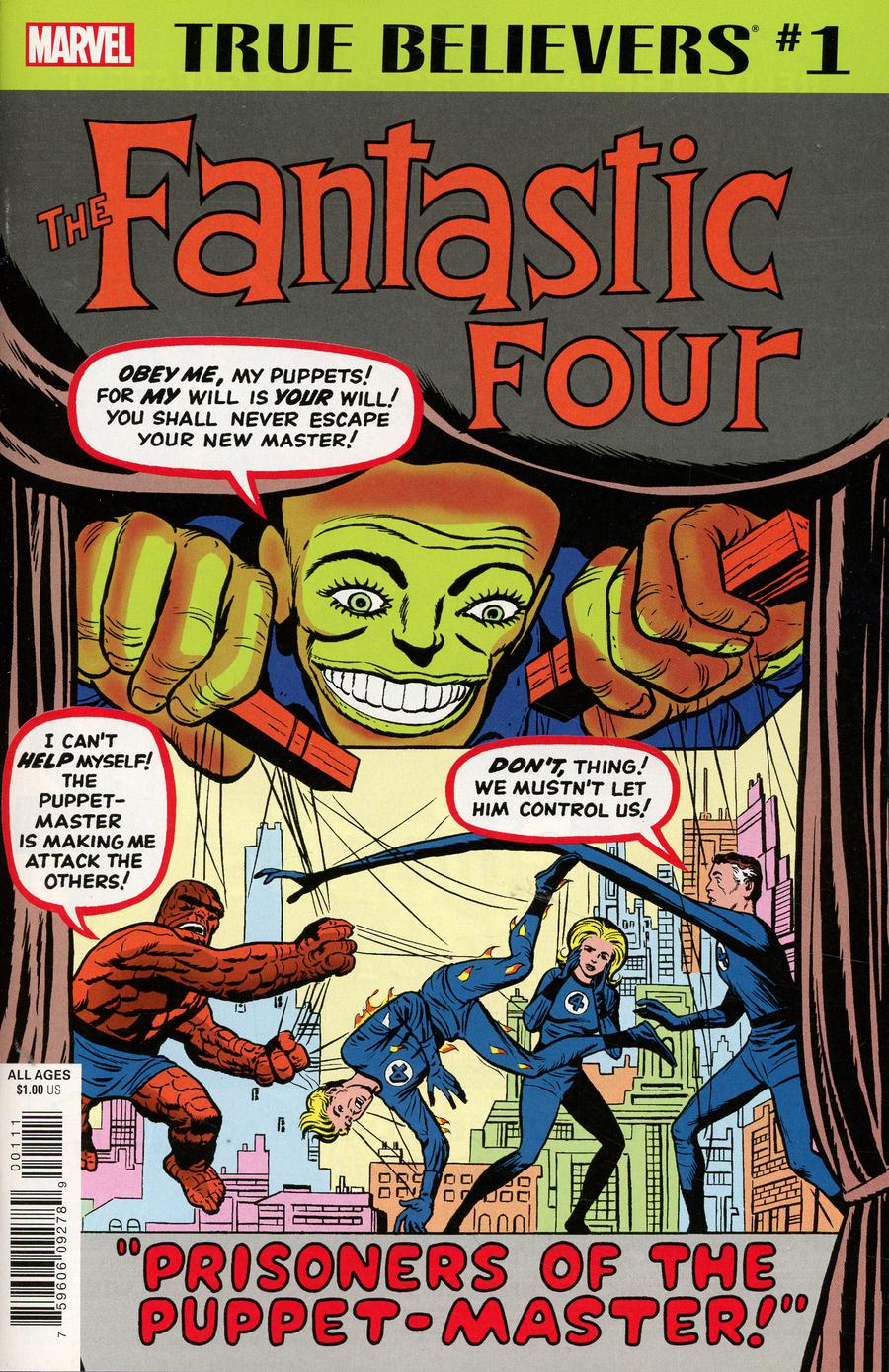 True Believers Fantastic Four Puppet Master #1