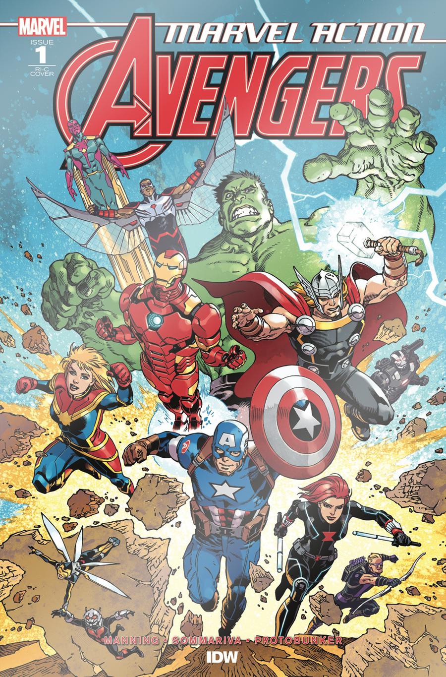 Marvel Action Avengers #1 Cover E Incentive Gabriel Rodriguez Foil Variant Cover
