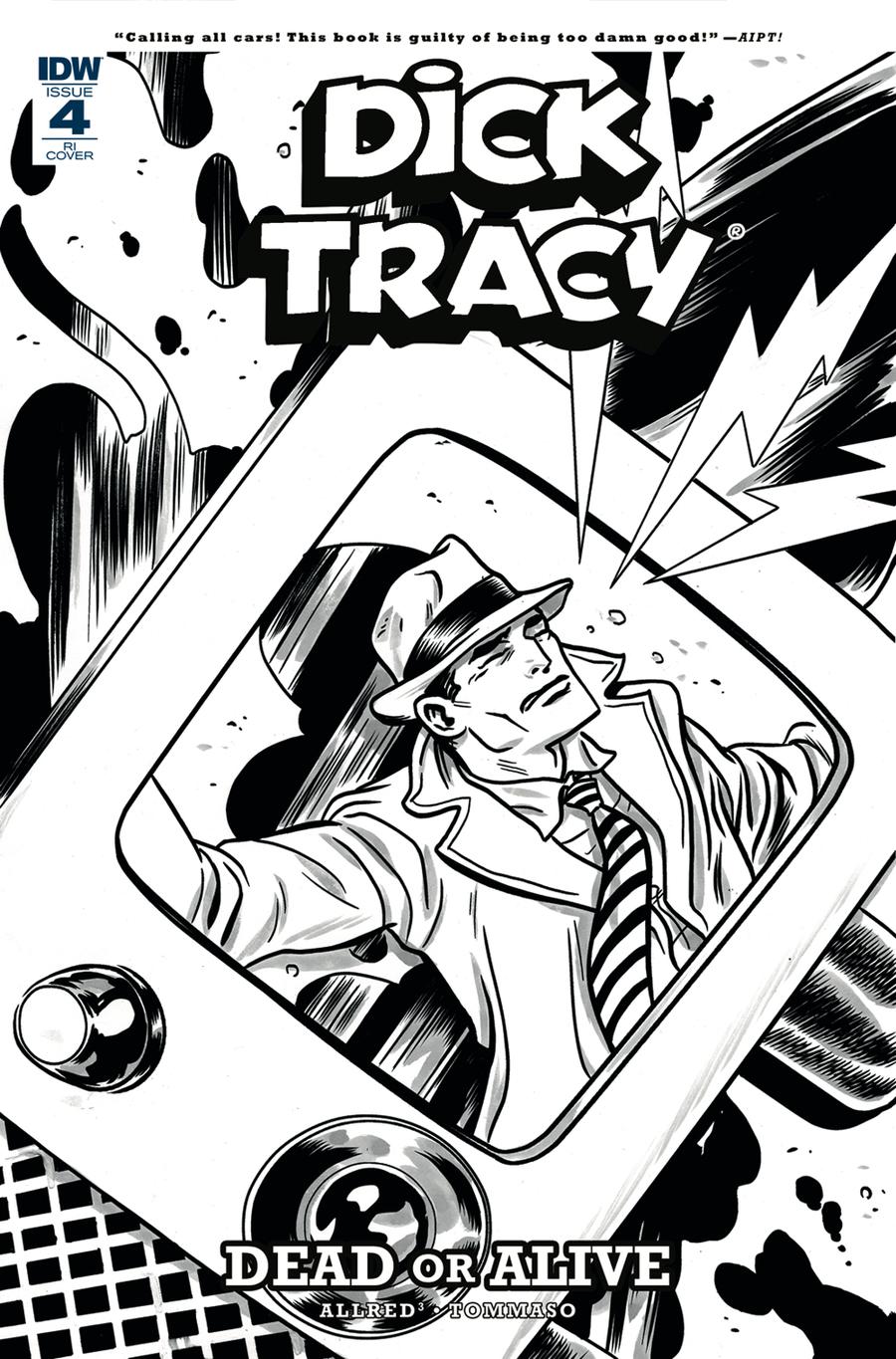 Dick Tracy Dead Or Alive #4 Cover C Incentive Michael Allred Coloring Book Variant Cover