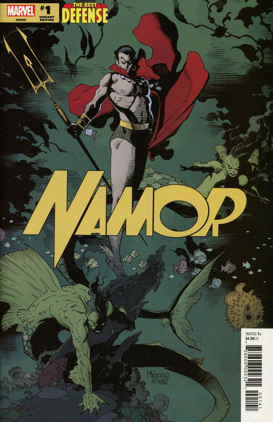 Defenders Namor #1 Cover E Incentive Mike Mignola Hidden Gem Variant Cover