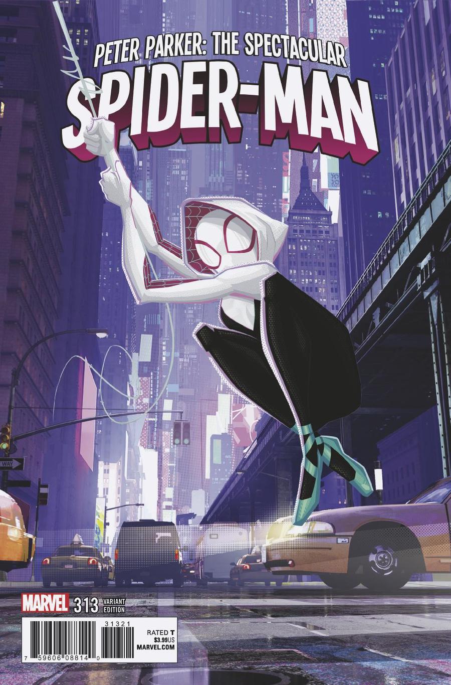 Peter Parker Spectacular Spider-Man #313 Cover B Incentive Into The Spider-Verse Animation Variant Cover (Spider-Geddon Tie-In)